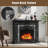 Mikiya Electric Fireplace with Mantel-1605696067