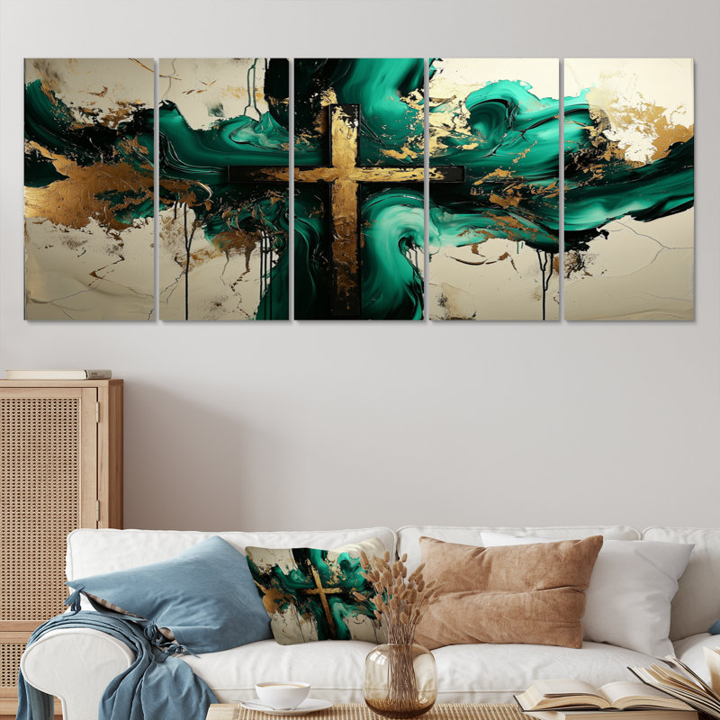 Ensemble de décoration murale Green Christian, H 32 po x l 80 po