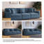 3 Seater Corduroy Corner Sectional