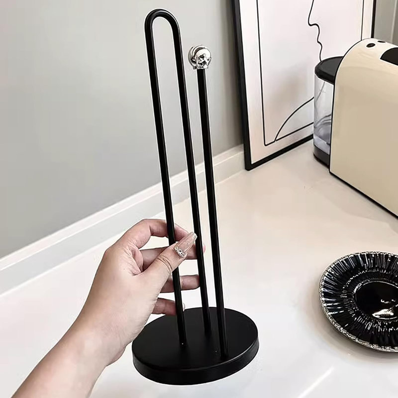 Porte-rouleau de papier hygiénique pour la cuisine, organisateur de papier hygiénique avec base lourde et antidérapante, a suffisamment d'espace pour les rouleaux de taille standard ou géante