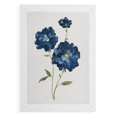 Blue Mums -Canvas Print Only - NOT FRAMED