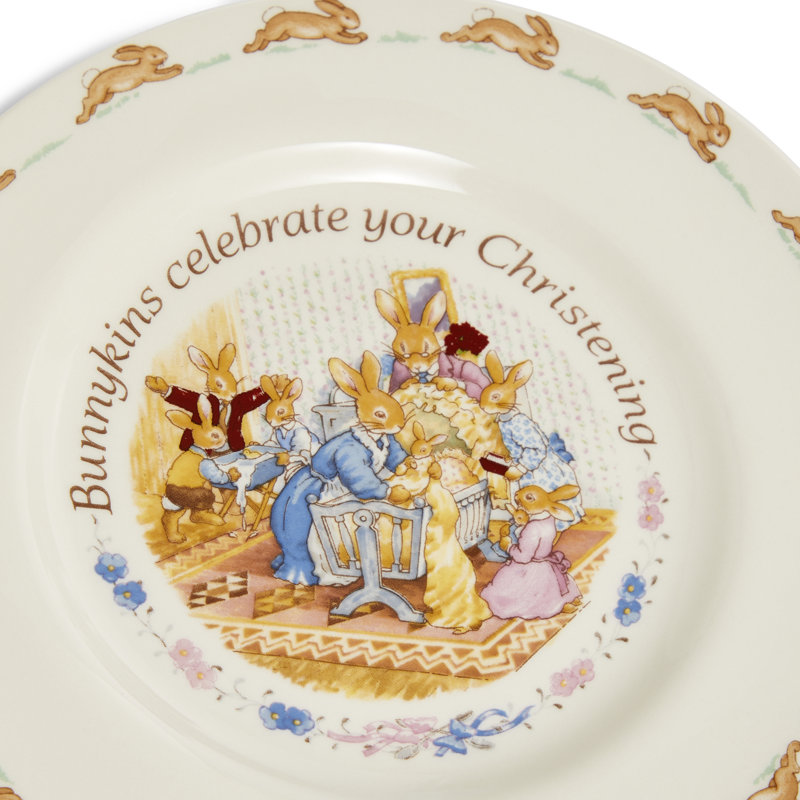 Bunnykins Nurseryware Christening Plate and Mug
