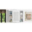 Rangement mural pour salle de bain 35,51 po x 7,05 po 28,45 po avec porte miroir blanche