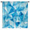 Rideaux de fenêtre géométriques bleus triangulaires transparents et obscurcissants - 2 panneaux