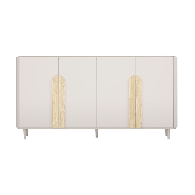 Sadeen 200cm Sideboard, Beige/Light Oak