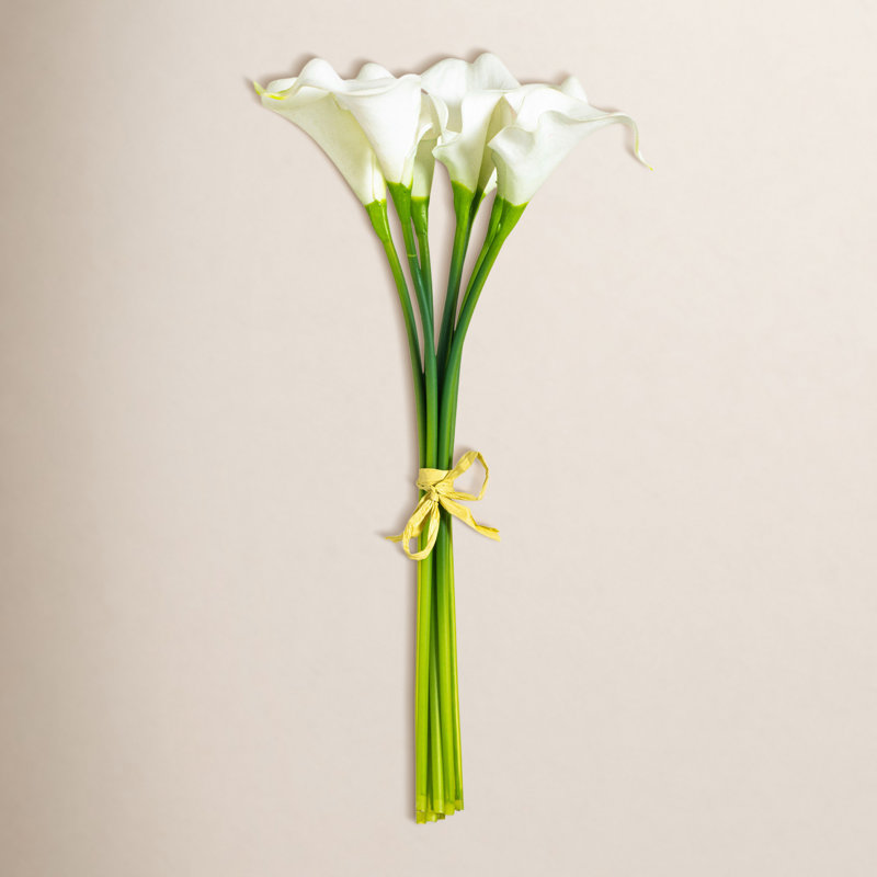Paraiso 14" Artificial Calla Lily Bundle, White