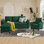 Ensemble de salon 3 pièces avec canapé et chaise de rangement Lezley