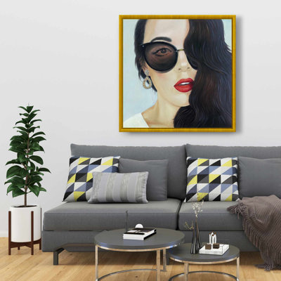 Art sur toile encadré lunettes de soleil