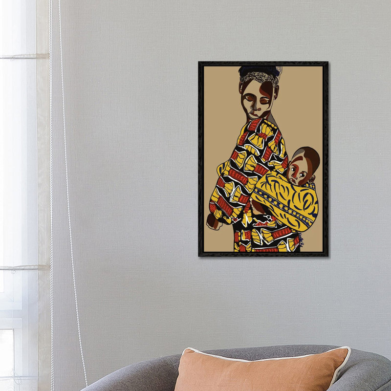 Wrapped Up In Love II by NoelleRx - Print on Canvas, 66.04 cm H x 45.72 cm W, Black Framed