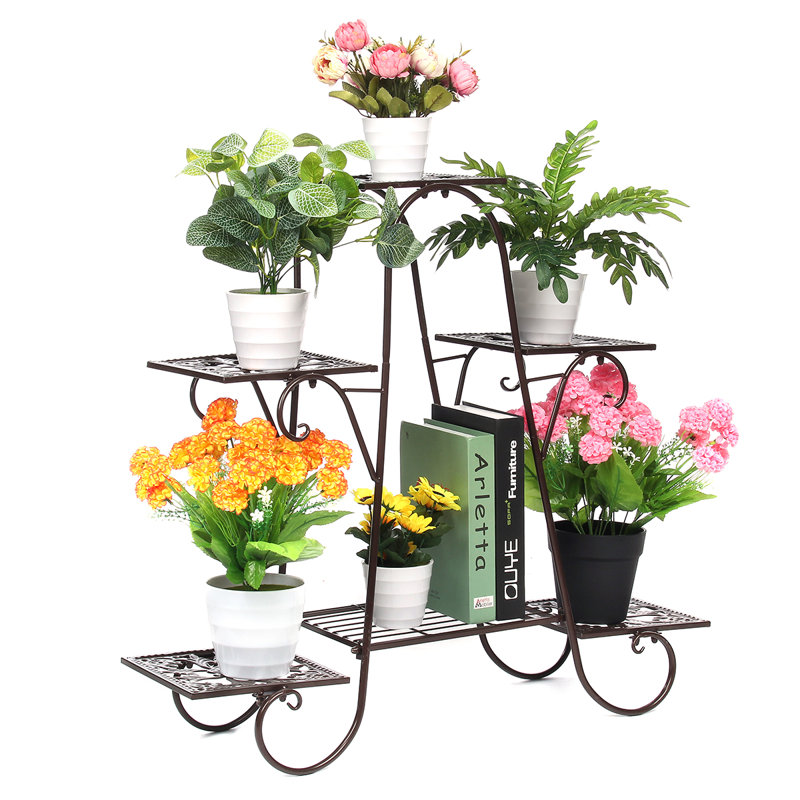 Metal Plant Stand, Brown