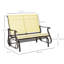 Banc oscillant d'extérieur pour 2 personnes Outsunny