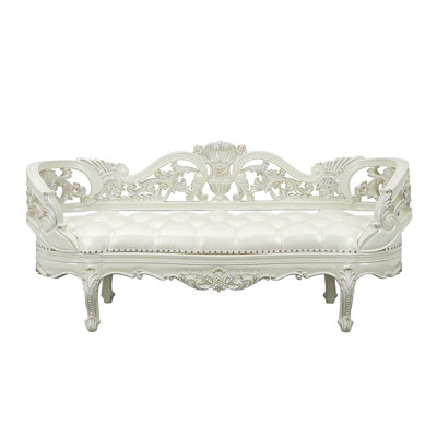 Kamrul Faux Leather Bench