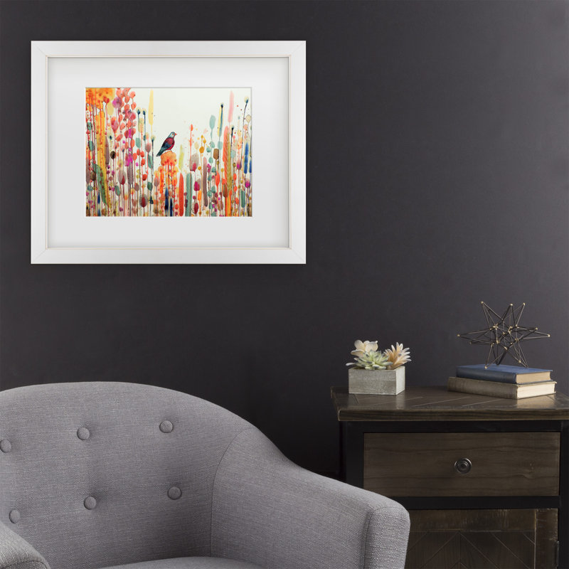 «Joie De Vivre» par Sylvie Demers, H 18 po x l 22 po x P 0,75 po, Blanc