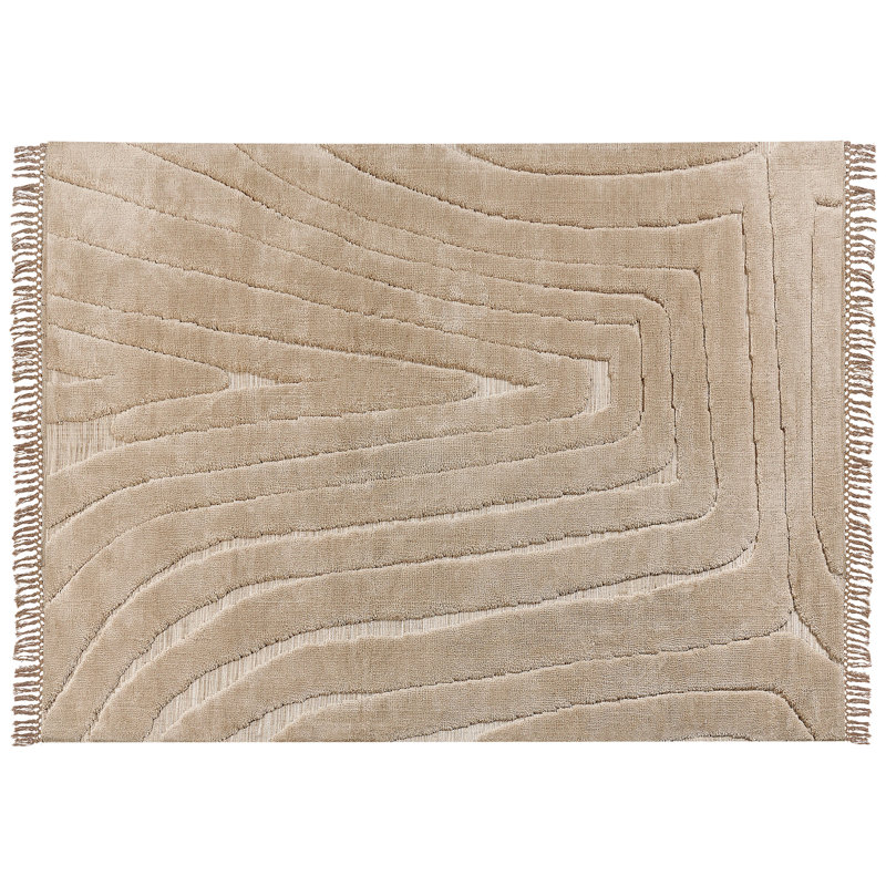Laub Machine Woven Beige Indoor Rug, Rectangle 300 x 400cm