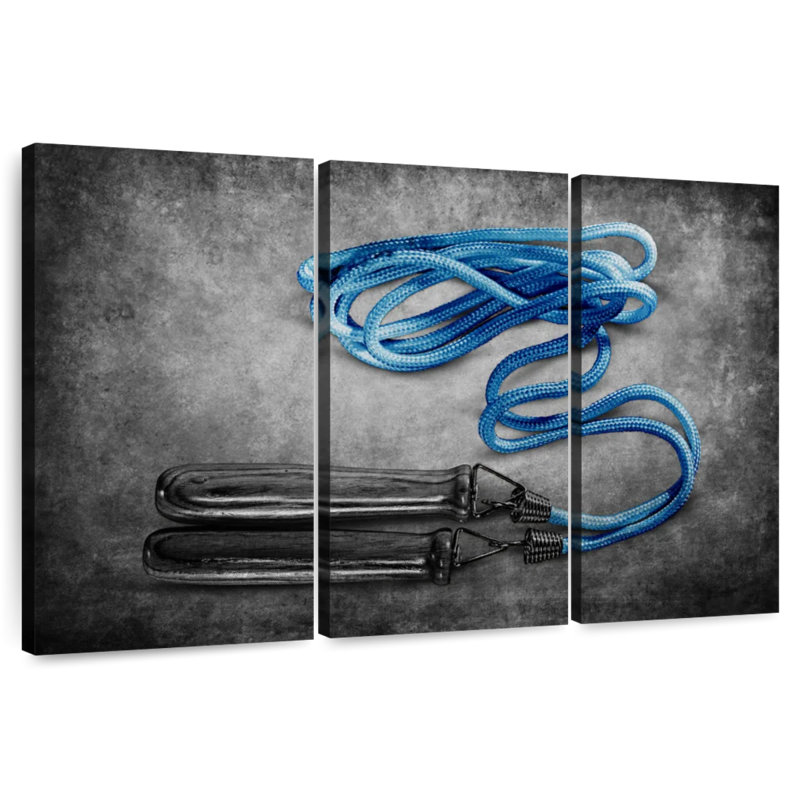Sireci Blue Jumping Rope, 20" H x 33" W