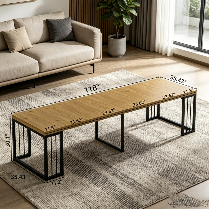 Table de salle à manger extensible Modern, Oak