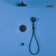 3-Function Rainfall Complete Shower System with 5-Setting Handheld Shower and Bath Spout