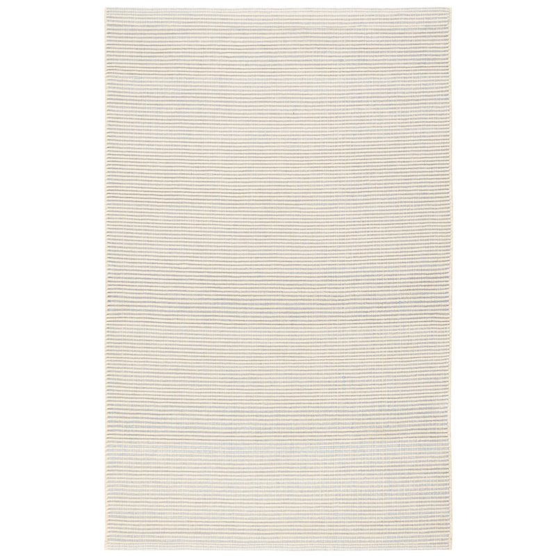 Haverhill Handmade Flatweave Cotton Natural Rug, Rectangle 8' x 10', French Blue