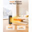 PTC Electric Space Heater with Remote & Touch Control, ECO Mode with timer, Overheat & Tip-Over Protection for Home Office