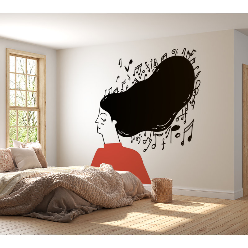 Premium Peel & Stick Wall Mural - Musical Thoughts, 120" W x 96" L