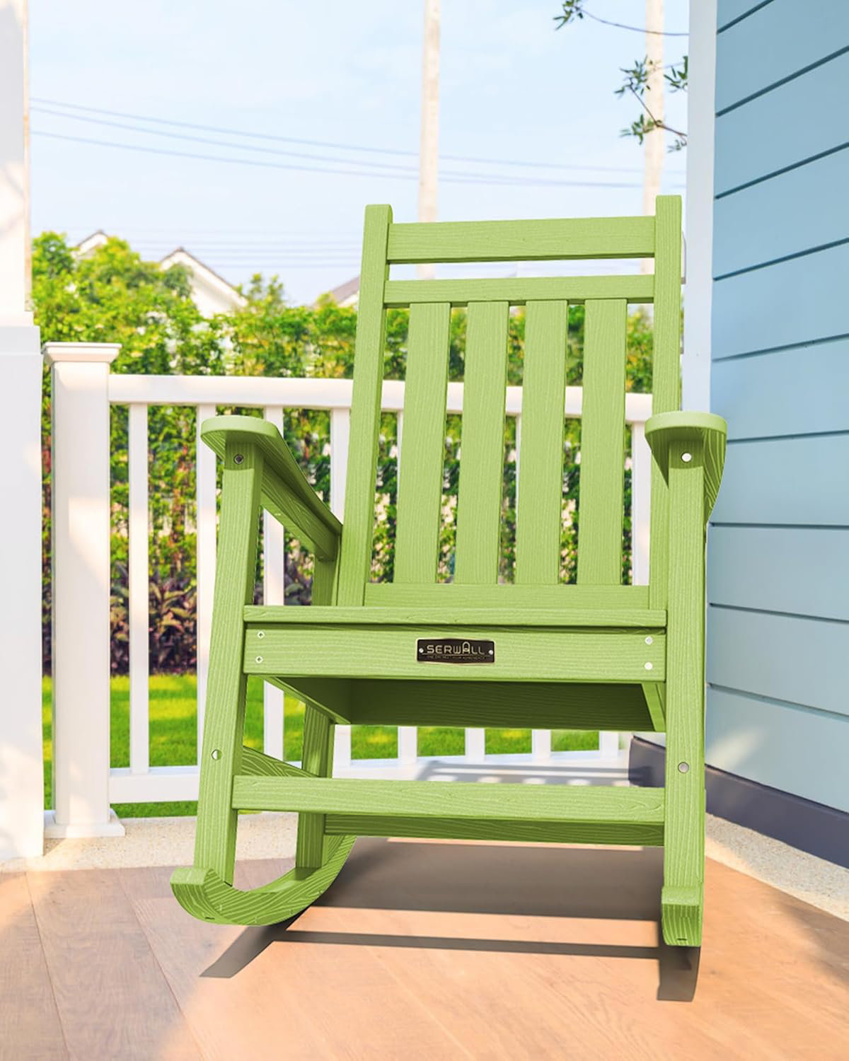 Lark Manor™ Bruinekool Wood Rocking Chair | Wayfair