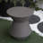 Colfin Patio Corner Table with Faux Terrazzo Finish