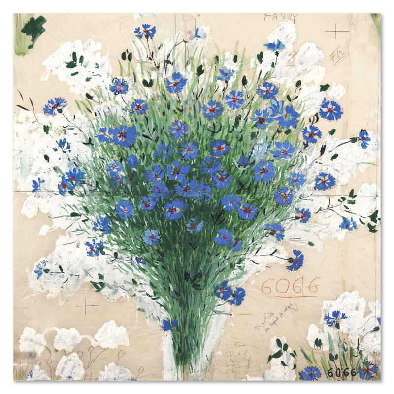 Paule Marrot, Bouquet de Bleuets (Print Only)