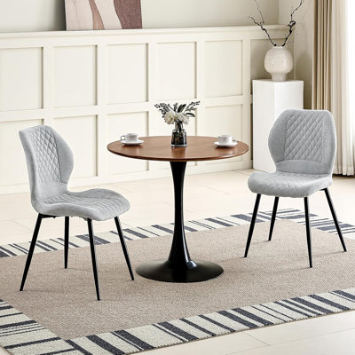 43 cm H Linen Parsons Chair