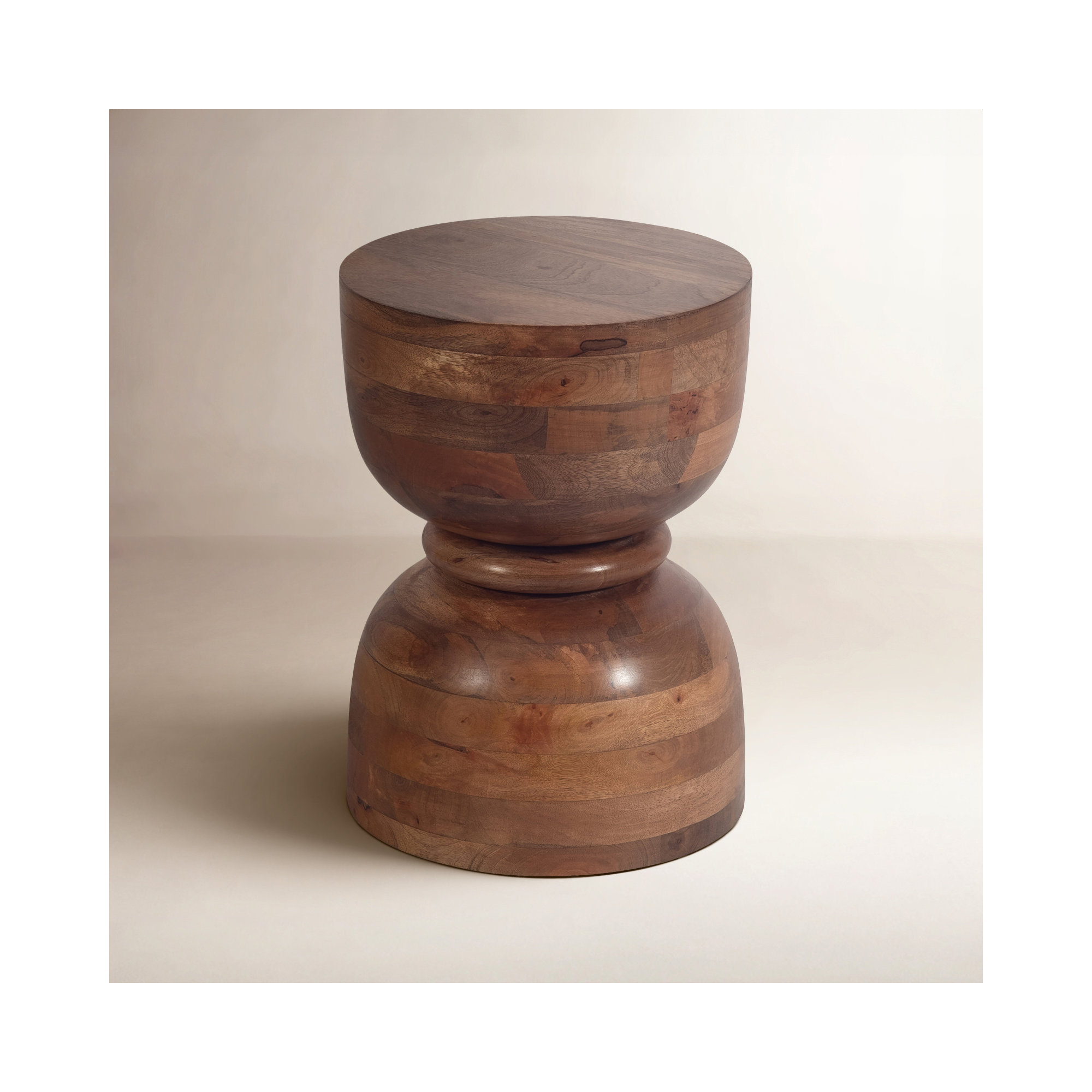 Munsley Solid Wood Pedestal End Table