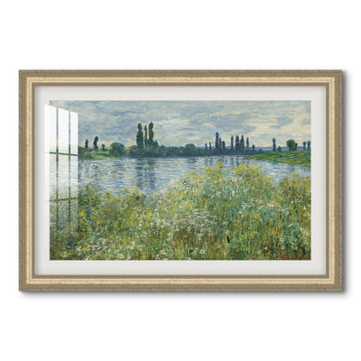 Les berges de la Seine, Vétheuil, 1880 - Claude Monet - Estampe encadrée sur mesure