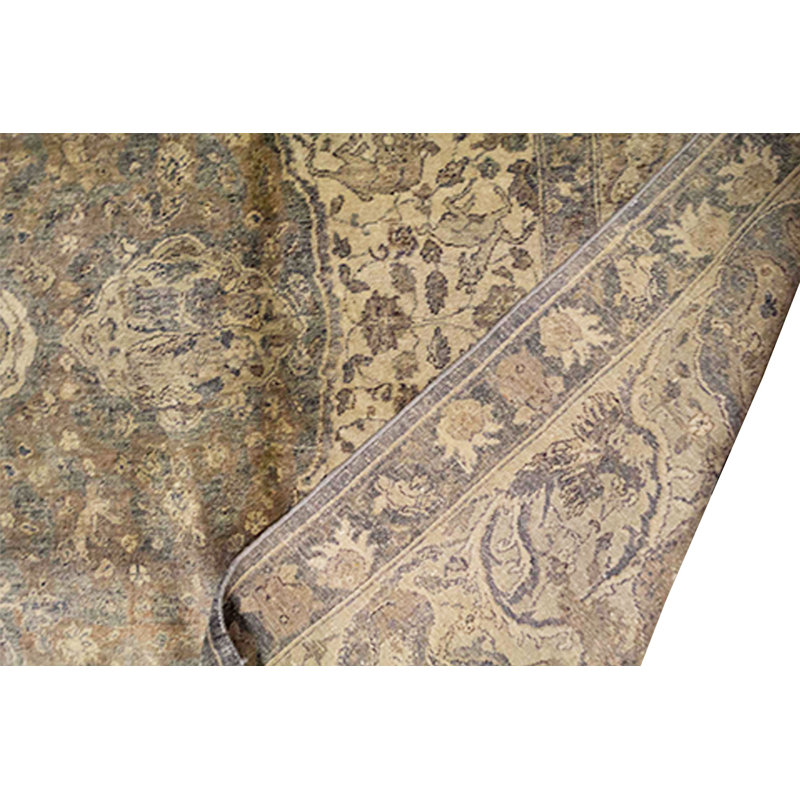 Hand-Knotted High-Quality Beige Area Rug