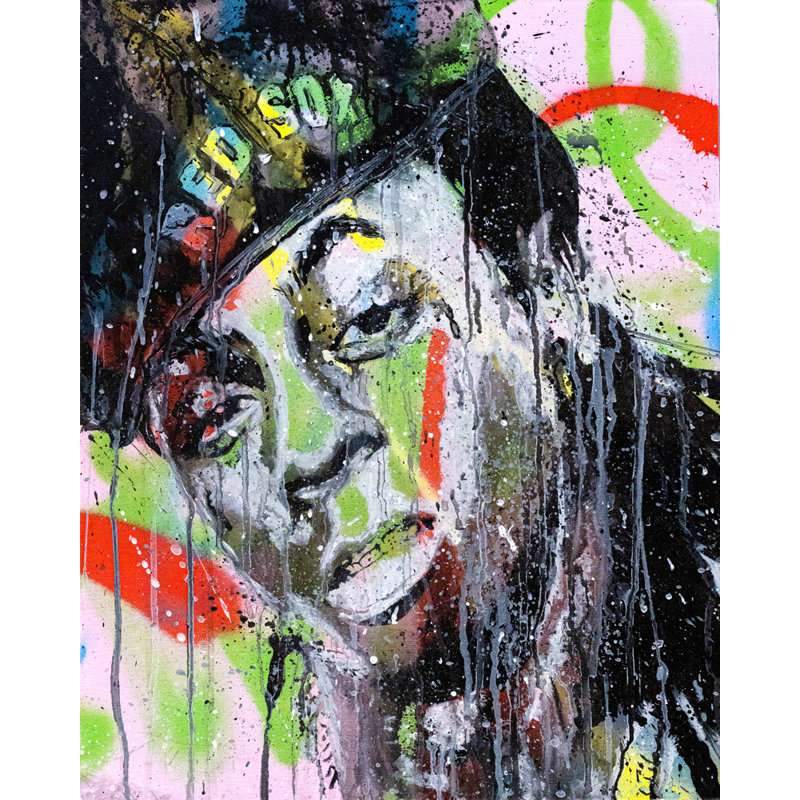 «Lil Wayne» par Pratikacha Muir - reproduction sur toile tendue, H 18 po x l 15 po x P 1,5 po