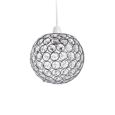 17 cm H Round Pendant Shade ( Screw On )