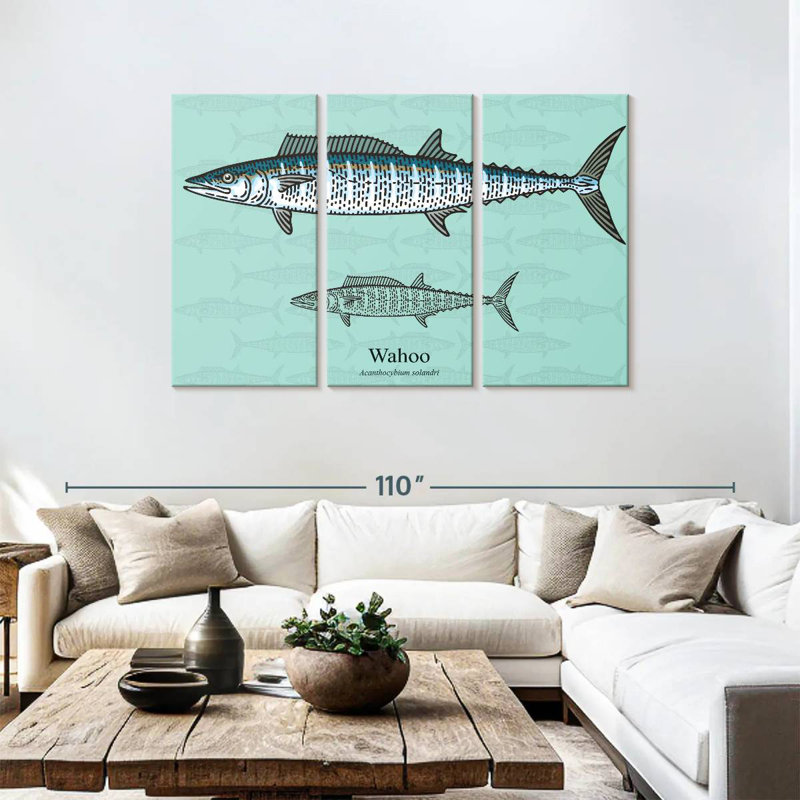 Brampt Wahoo Fish, 48" H x 74" W