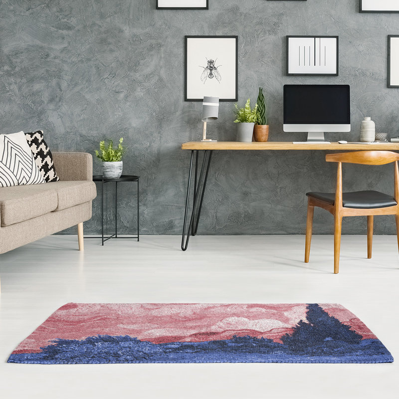 Chenille Toile Indoor Rug, Rectangle 2' x 3'