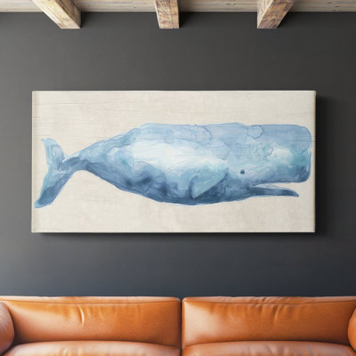 Baleine rustique I - Toile tendue avec châssis - Prêt à accrocher
