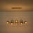 8 - Light Gradient Blue Glass Globe Linear Chandelier-1177399157