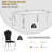 7-Piece Modern Dining Table Set with Faux Marble Top and Upholstered Chairs – Rectangular Table for 6, Stainless Steel Legs-534567354