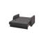 Causeuse convertible rembourrée avec rangement, tissu chenille-938683504