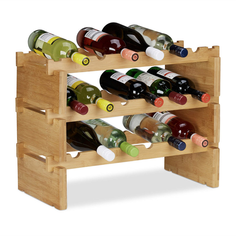 Arvada Floor Wine Bottle Rack Brown
