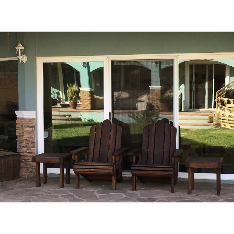 Benkley Redwood Adirondack Chair, Mission Brown