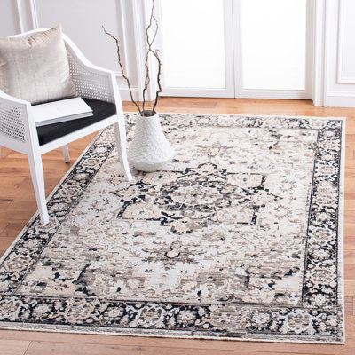 Oriental Beige / Grey Area Rug