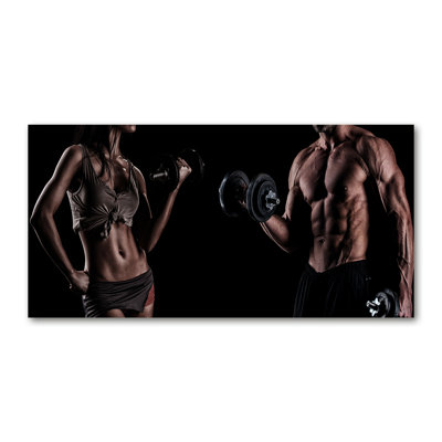 Muscle Building - Wrapped Canvas Print