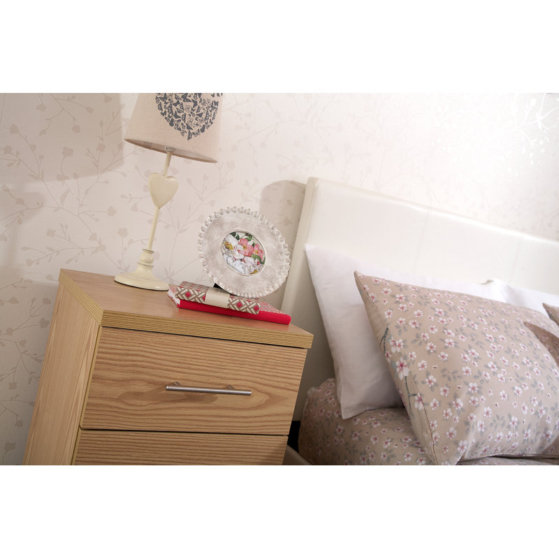 Morgana Upholstered Bed, Single (3'), White