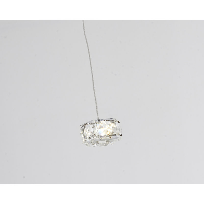 Luminaire suspendu en cristal 1 lumière Tregre