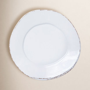 Melamine Lastra White Salad Plate