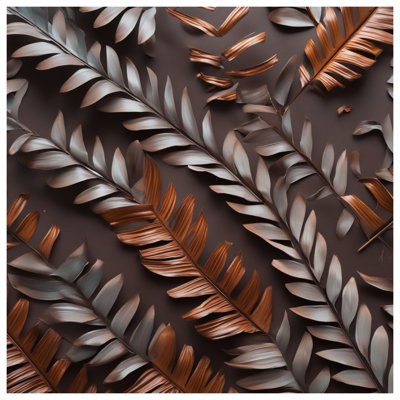 Couvre-lit palmier bronze