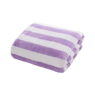 Bath Towels1PCS Dry Bath Towel Velvet Bath Towel Striped Warp Knitted Thickened Absorbent Bath Towel No Shedding