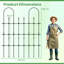 146X186cm Heavy-Duty Garden Trellis For Climbing Plants - Rustproof Metal Plant Support Frame With Sharp Ground Stakes, Decorative Fence For Roses, Tomatoes & Vines