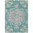 Machine Washable Indoor/Outdoor Claudian ACN1236 Teal Rug-103718894